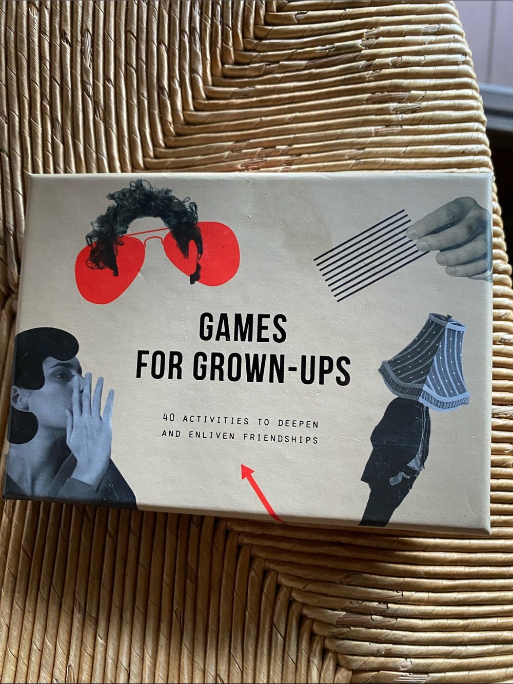 Games for Grown-Ups Party Game - Beige and Red
